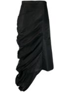 Y/project Ruched Asymmetric Skirt - Black