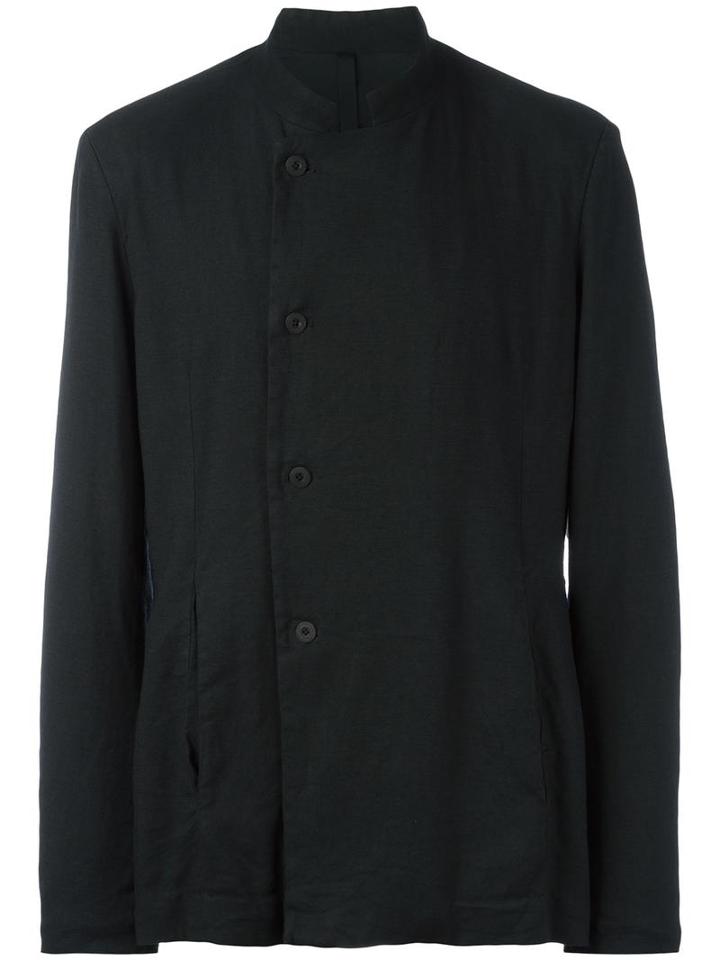 Poème Bohémien Buttoned Jacket, Men's, Size: 50, Black, Cotton/spandex/elastane/wool