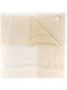 Faliero Sarti Frayed Scarf, Women's, Nude/neutrals, Silk/cupro/polyester/modal