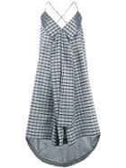Henrik Vibskov Lucid Checked Flared Dress - Grey