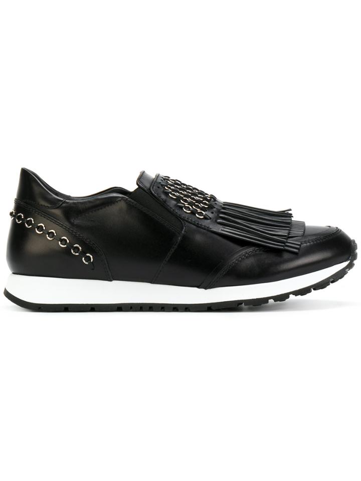 Tod's Fringed Slip-on Sneakers - Black