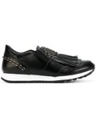 Tod's Fringed Slip-on Sneakers - Black