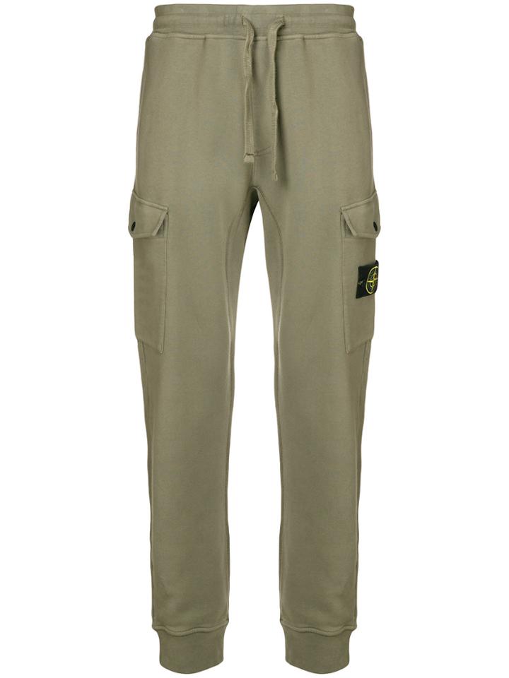 Stone Island Cargo Sweatpants - Green