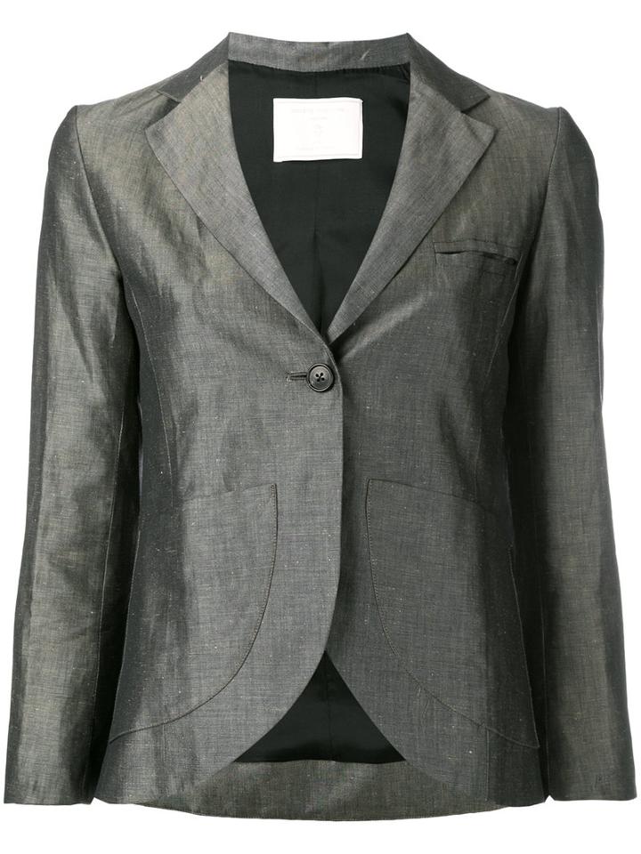 Société Anonyme Vendome Blazer, Women's, Size: 42, Grey, Cotton/linen/flax