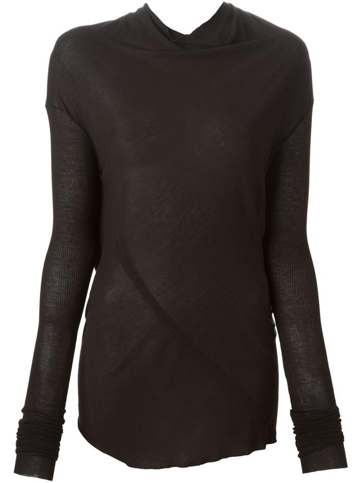 Rick Owens Draped Collar Sweater