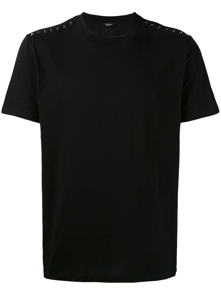 Valentino - Untitled T-shirt - Men - Cotton - Xl, Black, Cotton