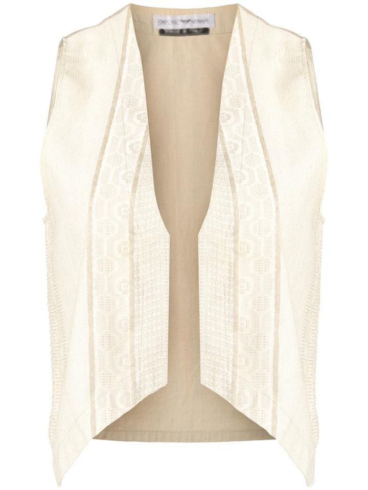 Giorgio Armani Vintage 1980's Jacquard Vest - Neutrals