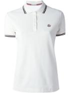 Moncler Piped Collar Polo Shirt, Women's, Size: Xl, Nude/neutrals, Cotton