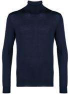 Corneliani Fine Knit Turtleneck Sweater - Blue