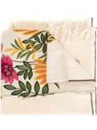 Ermanno Gallamini Embroidered Scarf, Women's, Nude/neutrals, Cotton/linen/flax/viscose