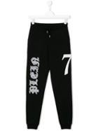 Philipp Plein Kids Printed Sweatpants, Boy's, Size: 16 Yrs, Black