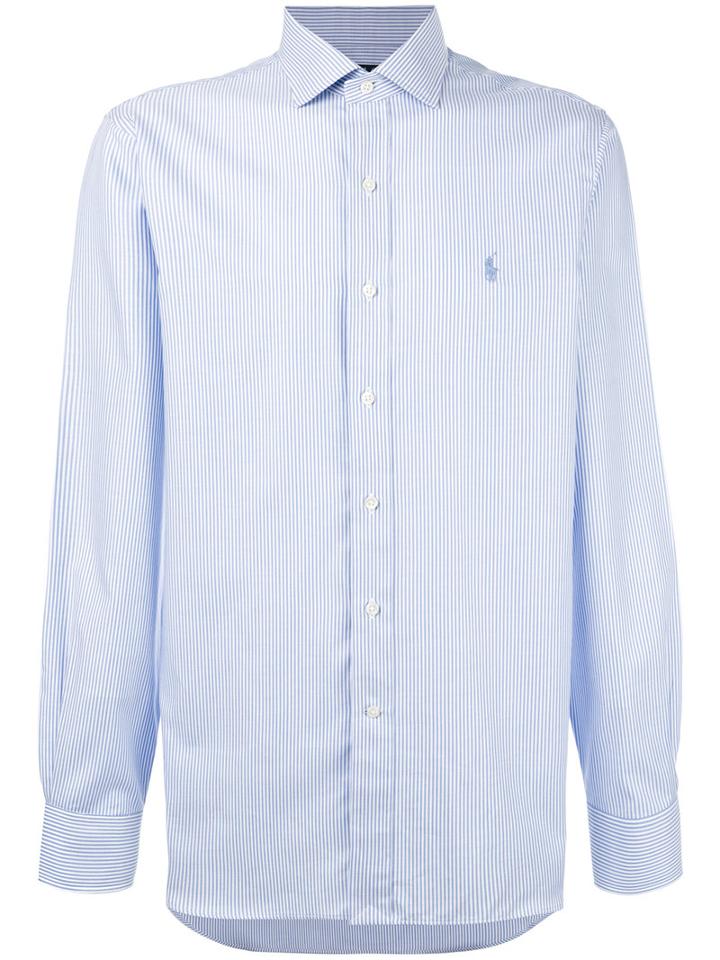 Polo Ralph Lauren Striped Shirt, Men's, Size: 15 1/2, Blue, Cotton