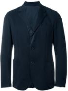 Lardini Textured Reversible Blazer, Men's, Size: 52, Blue, Nylon/cotton