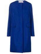 Marni Single-breasted Fitted Coat - Blue