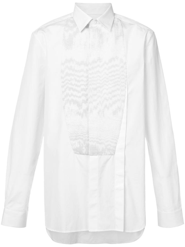 Givenchy Formal Moiré-effect Shirt - White