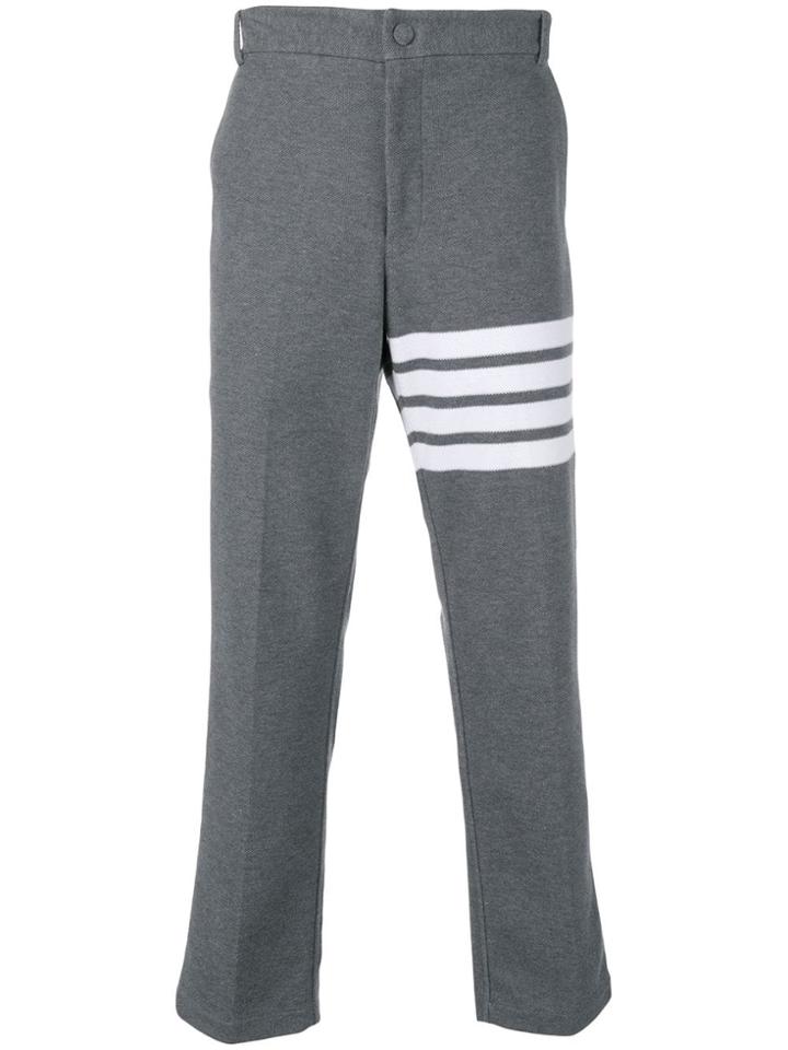 Thom Browne 4-bar Tech Piqué Chino Trousers - Grey