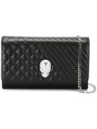 Philipp Plein Mad Clutch, Women's, Black, Calf Leather/polyester