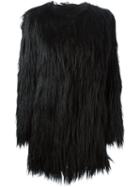 Unreal Fur Faux Gorilla Fur Jacket, Women's, Size: L, Black, Modacrylic/polyester