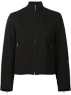 Nina Ricci Zipped Jacket, Women's, Size: 40, Black, Silk/elastodiene/viscose/polyimide