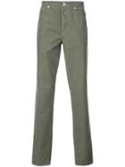 Brunello Cucinelli Straight Leg Corduroy Trousers - Green