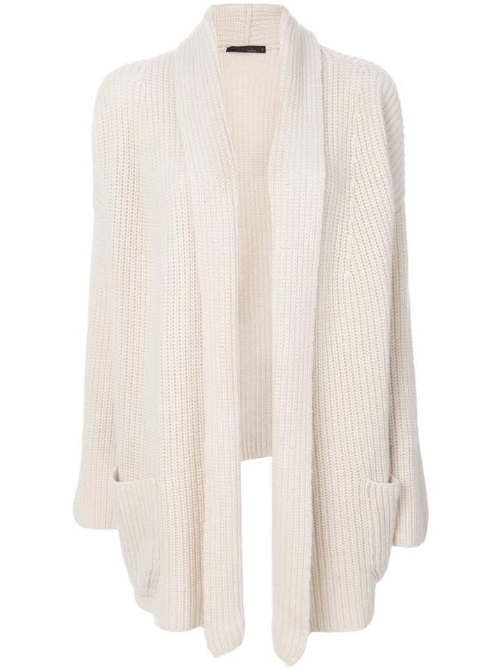 Incentive! Cashmere - Oversized Cardi-coat - Women - Cashmere - L, Nude/neutrals, Cashmere