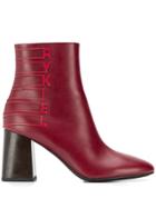 Sonia Rykiel Logo Boots - Red