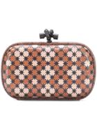 Bottega Veneta Enamel Knot Clutch Bag - Pink & Purple