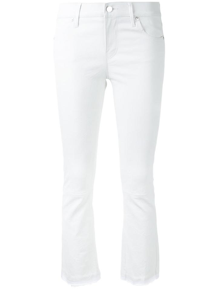 Rta Cropped Pants, Women's, Size: 27, White, Lamb Skin