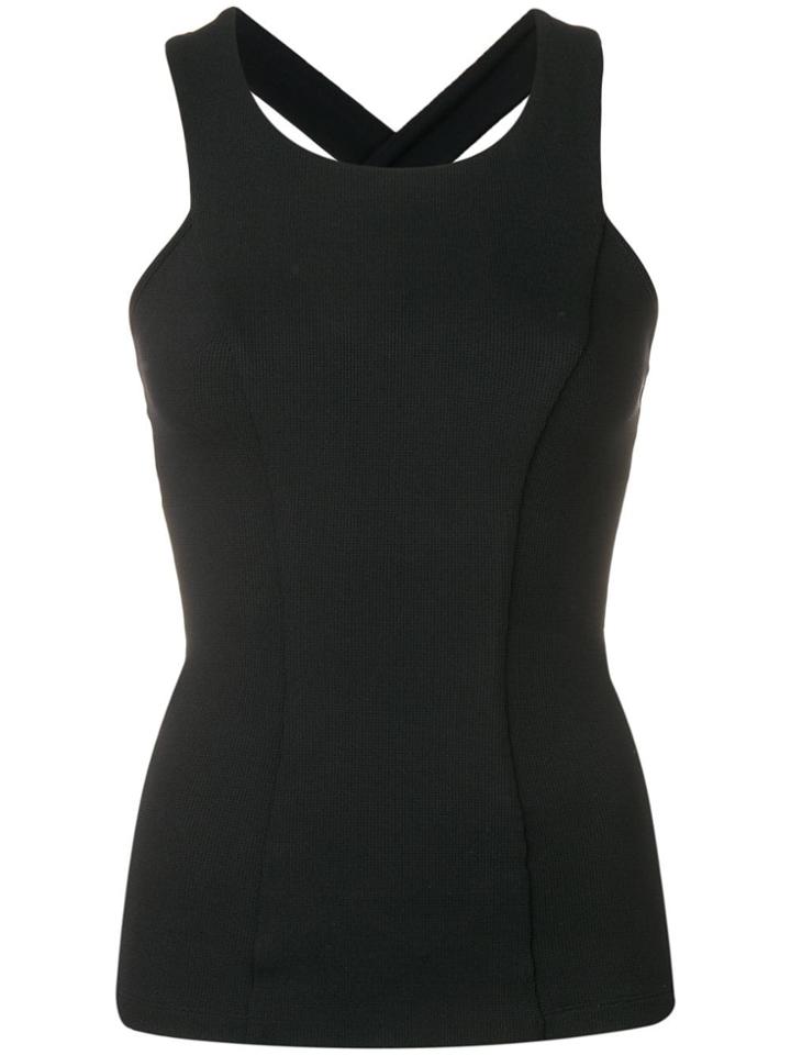 No Ka' Oi Side Stripe Tank Top - Black