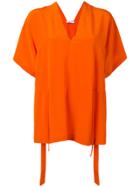 Christian Wijnants V-neck Top - Yellow & Orange