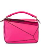 Loewe Small 'puzzle' Tote, Women's, Pink/purple
