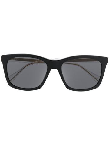 Gucci Eyewear Gucci Stripe Sunglasses - Black