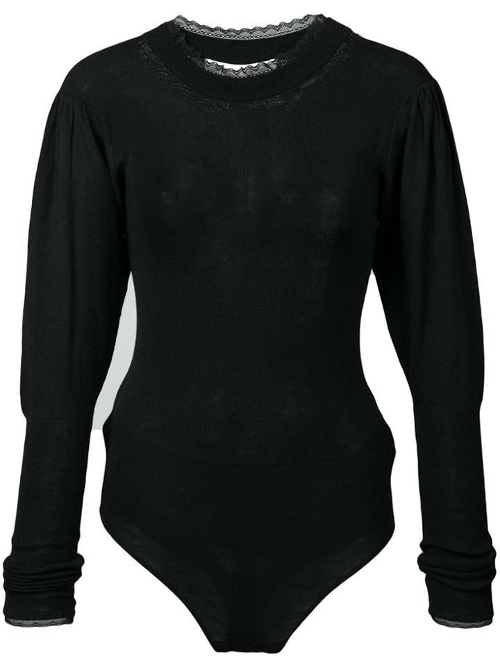 Jonathan Simkhai Cashmere Bodysuit - Black