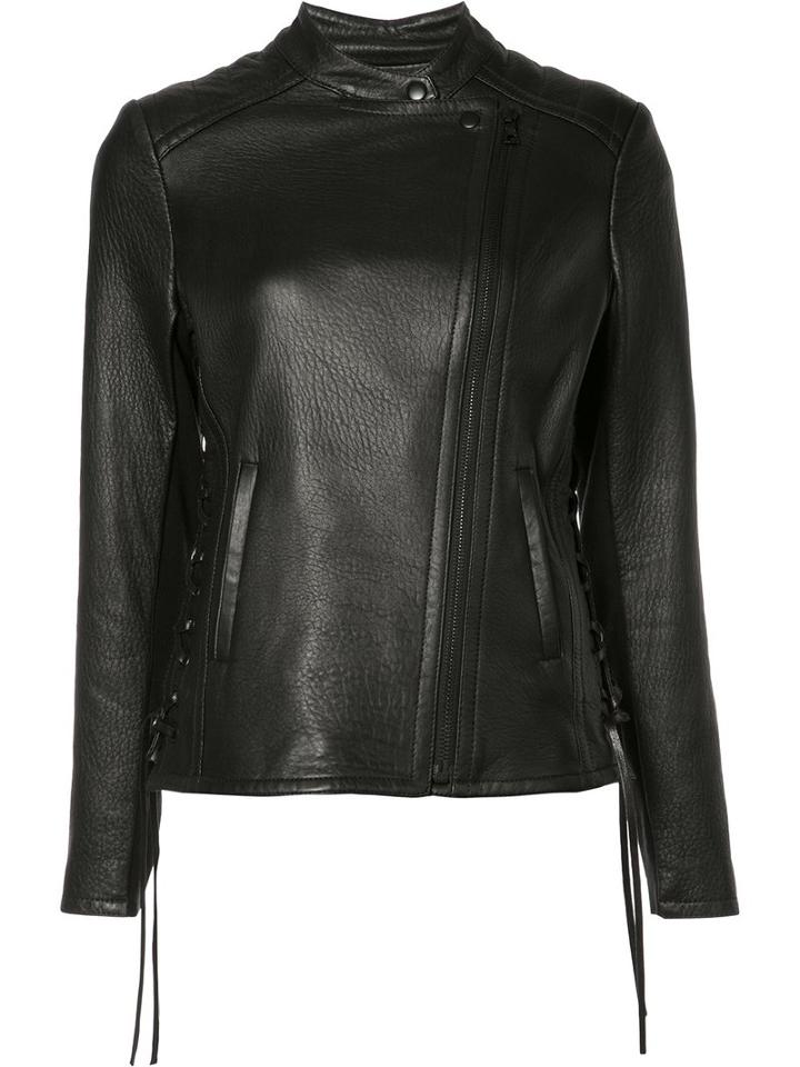 Yigal Azrouel - Krispy Jacket - Women - Leather - 6, Black, Leather