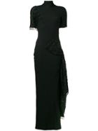 Christian Dior Vintage Embellished Fitted Dress - Black