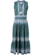 Sea 'sabine' Peasant Dress, Women's, Size: 6, Green, Silk