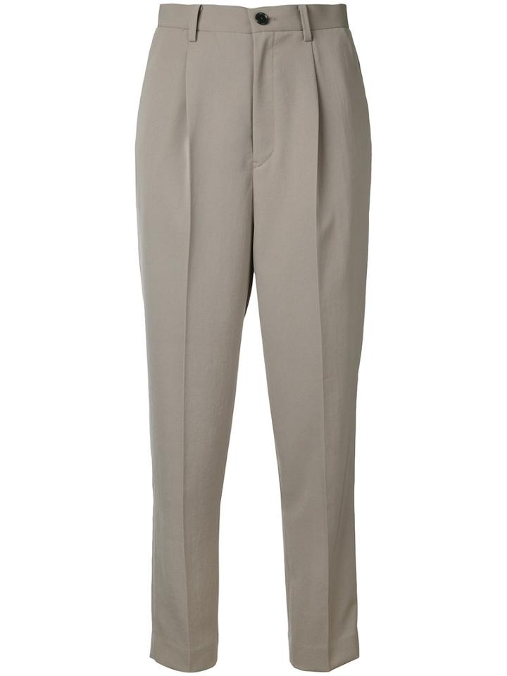 En Route - Cropped Trousers - Women - Polyester - 1, Nude/neutrals, Polyester