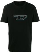 Diesel 3d Logo Print T-shirt - Black