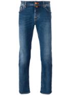 Jacob Cohen Tapered Jeans, Men's, Size: 33, Blue, Cotton/spandex/elastane