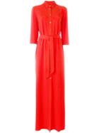 Tonello Long Shirt Dress, Women's, Size: 42, Red, Polyester/viscose