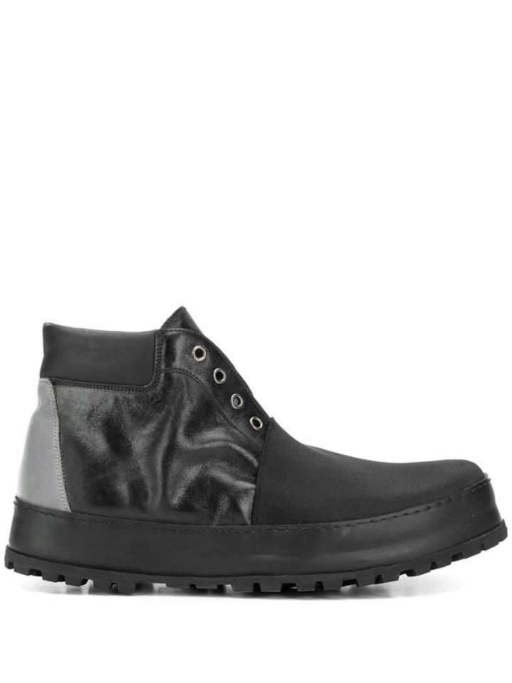 Premiata Laceless Ankle Boots - Black
