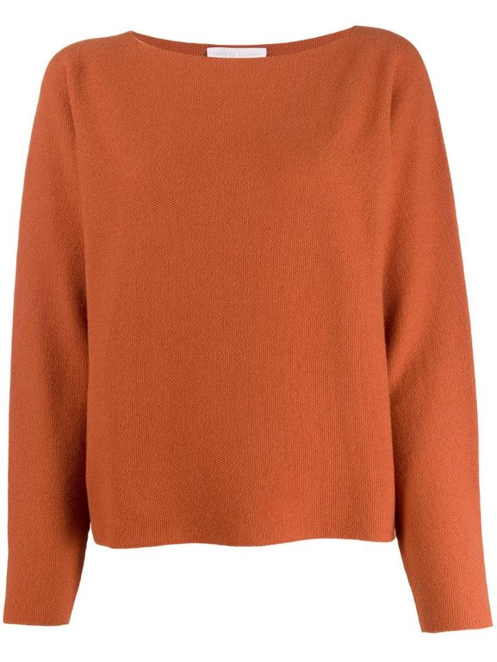 Fabiana Filippi Textured Knit Jumper - Orange