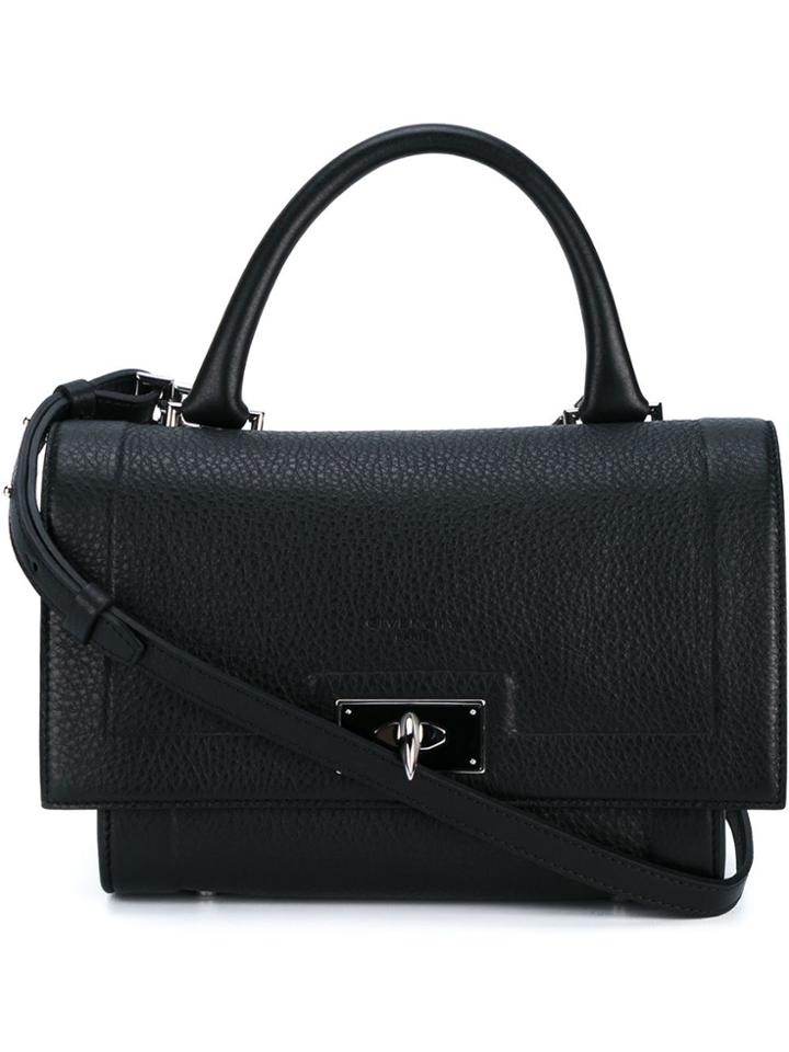 Givenchy Mini Shark Grained Leather Bag - Black