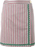 Jour/né Stripe Wrap Skirt - Grey