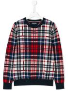 Tommy Hilfiger Junior Teen Checkered Sweatshirt - Multicolour