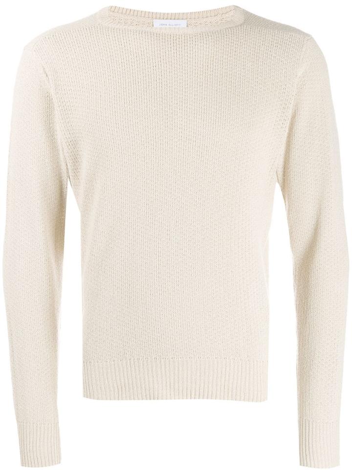 John Elliott Crew Neck Jumper - Neutrals