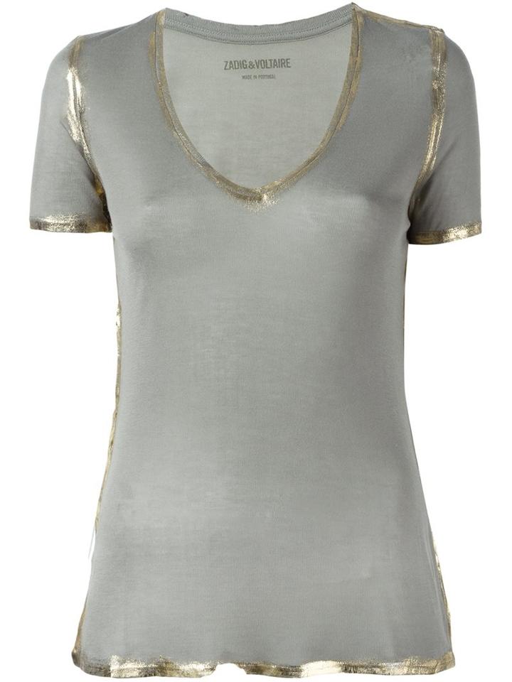 Zadig & Voltaire 'tino' T-shirt, Women's, Size: Large, Green, Modal