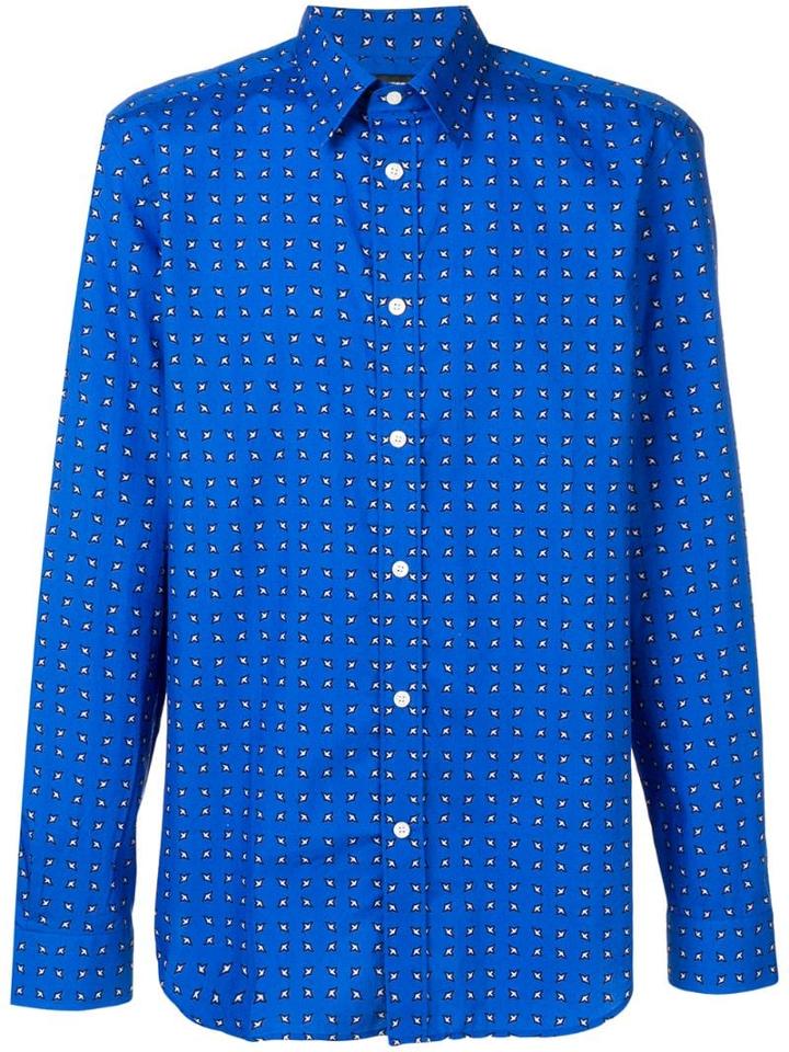 Diesel Poplin Button Down Shirt - Blue