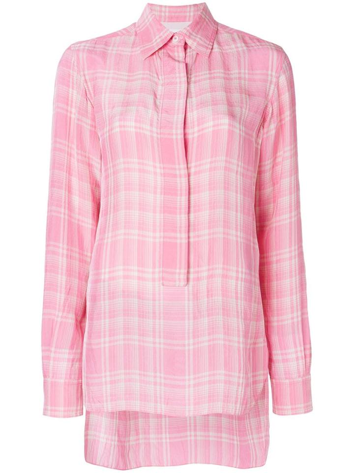 Victoria Beckham Checked Shirt - Pink