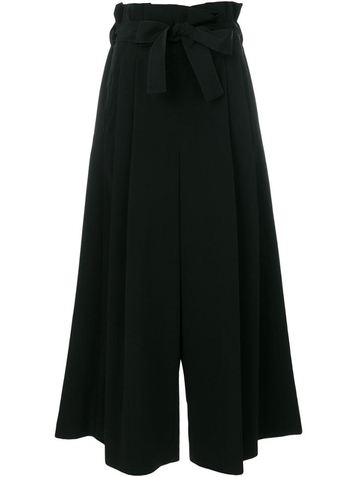 Comme Des Garçons Noir Kei Ninomiya Wide Leg Tied Waist Trousers -